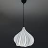 1 "Smokva White" Wavy Bell Lampshade