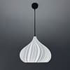 4 "Smokva White" Wavy Bell Lampshade
