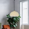 Lokk room "Lokk in beige" Cream Dome Ribbed Lamp Shade