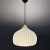 Lokk2 "Lokk in beige" Cream Dome Ribbed Lamp Shade
