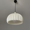 Lokk7 "Lokk in beige" Cream Dome Ribbed Lamp Shade
