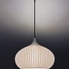 ONION Soft Ivory color Pendant Light Shade with light 1 ONION Soft Ivory Pendant Light Shade