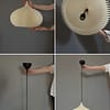 OONION Soft Ivory color Pendant Light Shade different views ONION Soft Ivory Pendant Light Shade