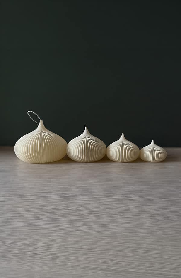 ONION Soft Ivory color Pendant Light Shade all sizes ONION Soft Ivory Pendant Light Shade